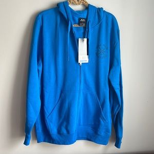 Brand New Oakley Blue Zip up Hoodie